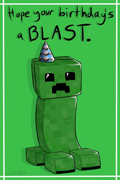 Birthdays can be a very wonderful and special time for a person. Creeper Birthday Card by Lucieniibi.deviantart.com on ...