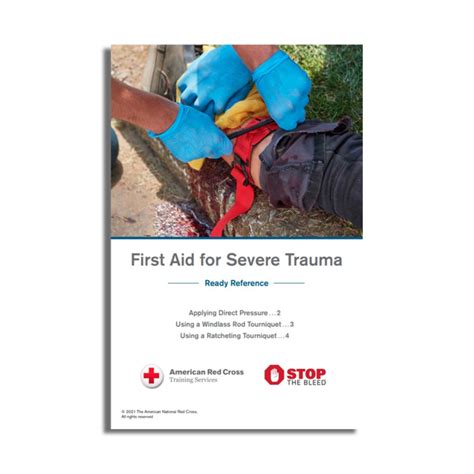 First Aid For Severe Trauma Ready Reference Guide Red Cross Store