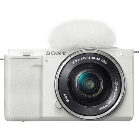 Sony Zv E10 Mirrorless Camera With 16 50mm Lens White At