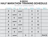8 Week Beginner Half Marathon Training Schedule Images