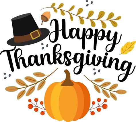 Happy Thanksgiving Lettering On White Background 11171138 Vector Art At