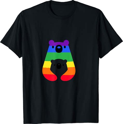 Amazon Com Lgbt Mom Bear Lgbt Gay Transgender Pride T Shirt Clothing