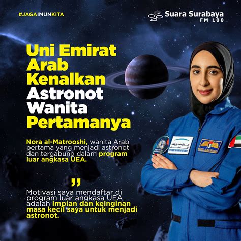 Uni Emirat Arab Kenalkan Astronot Wanita Pertamanya