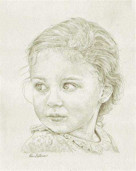 Girl Looking Away Drawing By Pamela Bateman Fine Art America