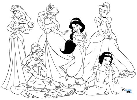 Colorear Princesas Disney Disneynet