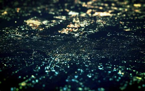 Wallpaper 1920x1200 Px Aerial View City Cityscape Night