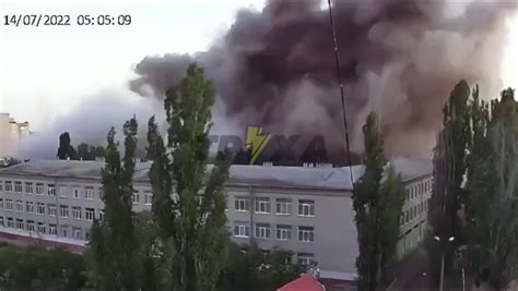 Video Appears To Show Russian Shelling Of Secondary School In Mykolaiv
