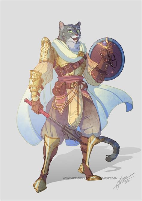 Commission Tabaxi Cleric By Ioana Muresan On Deviantart Character Art