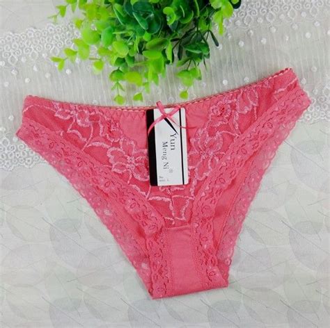 New Women Girls Front See Through Lace Cotton Cover Briefs Sexy Thongs