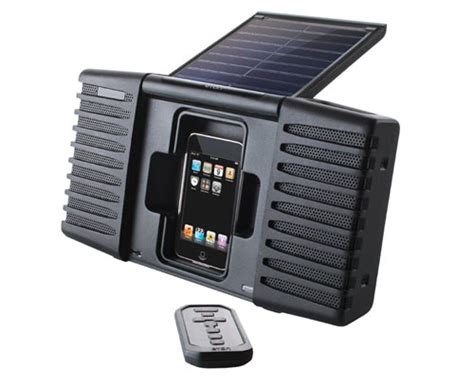 Eton Soulra Solar Powered Sound System For Ipod And Iphone