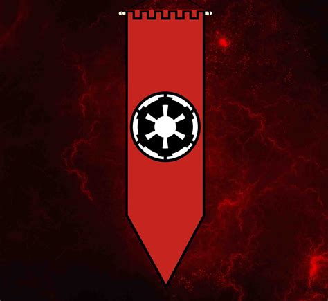 Galactic Empire Flag Long Etsy