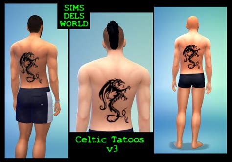 Tattoos For Males At Simsdelsworld Sims 4 Updates