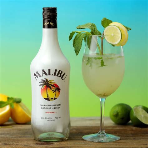 Malibu rum can be used in a lot of popular cocktails like the malibu and cola, malibu sea breeze, malibu gold cup and in many other delicious cocktails. Mojito Spritz | Malibu rum, Malibu drinks, Coconut liqueur