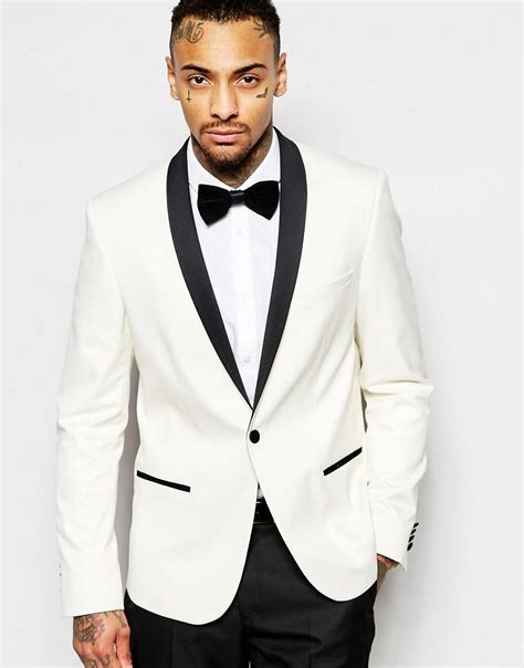 Find mens suit jacket ads in our jackets & coats category. Lyst - Asos Slim Fit Tuxedo Jacket in White for Men