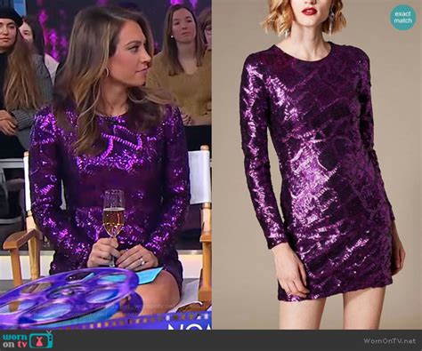 Wornontv Gingers Purple Sequin Mini Dress On Good Morning America