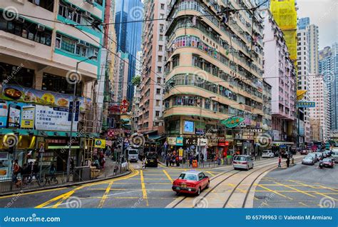 Wan Chai Street Hong Kong Editorial Stock Photo Image Of Pedestrians