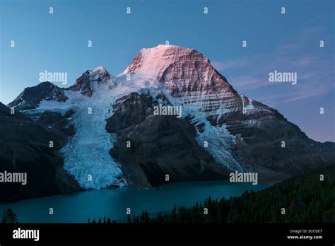 Mount Robson Above Berg Lake Before Sunrise Robson Provincial Park
