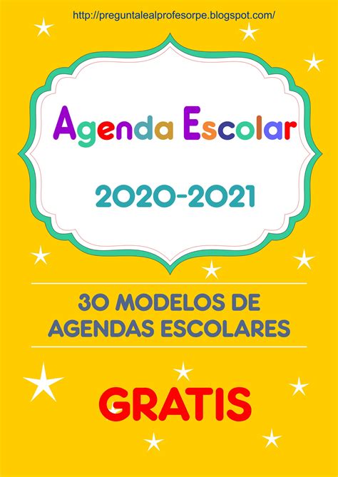 Agendas Escolares 2020 2021 Agenda Escolar Agenda Escolar Para