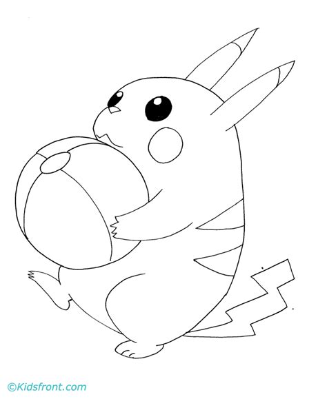 Coloring Pages Pikachu Coloring Home