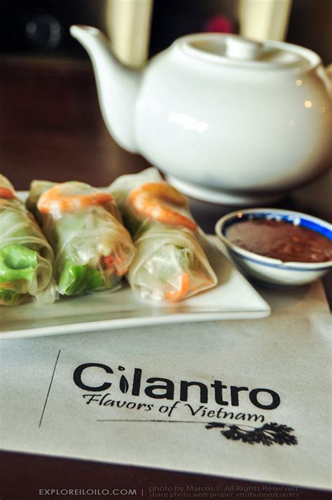 Cilantro Iloilo Experience The Flavors Of Vietnam Explore Iloilo