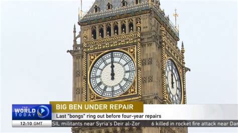 Big Ben Under Repair Last Bongs Ring Out Before Four Year Repairs Cgtn