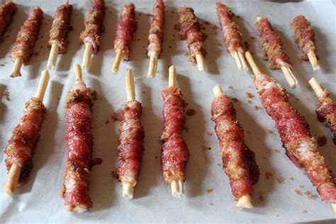 I love these little things. Appetizer: Bacon-wrapped Grissini - Kevin Lee Jacobs