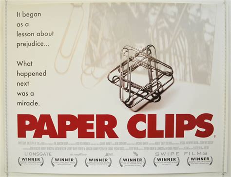 Top box office moviessee all. Paper Clips - Original Cinema Movie Poster From ...