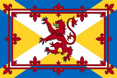 Scottish Flag And Royal Banner Fused Vexillology