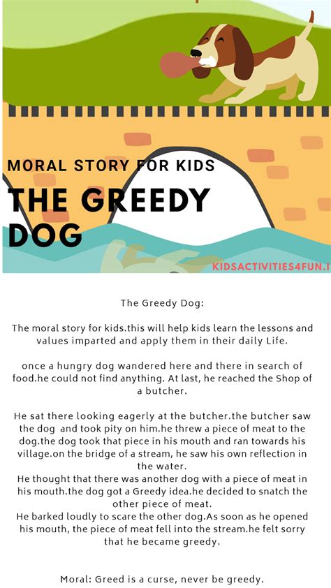 The Greedy Dogmoral Story For Kidsmust Read For Every Kidstories