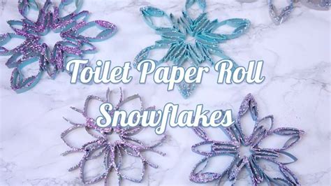 Toilet Paper Roll Snowflakes Xmas Crafts Toilet Paper Crafts