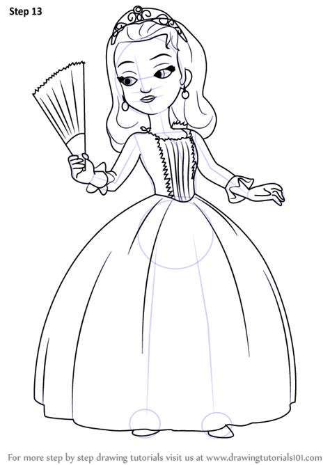 Learn How to Draw Princess Amber from Sofia the First (Sofia the First
