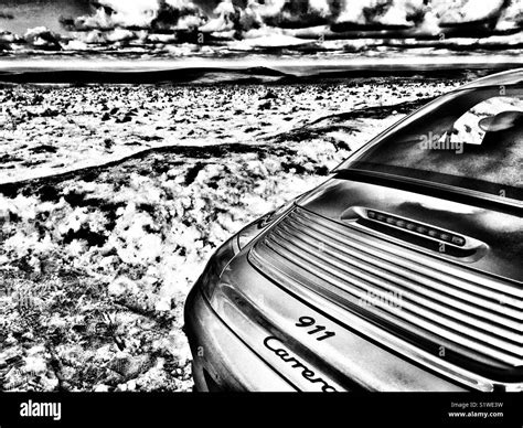 Porsche Noir Et Blanc Banque D Images Noir Et Blanc Alamy