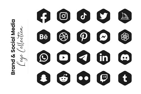 Popular Social Network Icons Graphic By Elchinarts · Creative Fabrica