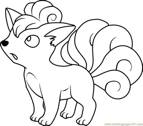 Select from 35915 printable crafts of cartoons, nature, animals, bible and many more. Vulpix Pokemon Coloring Page | Pokemon coloring pages ...