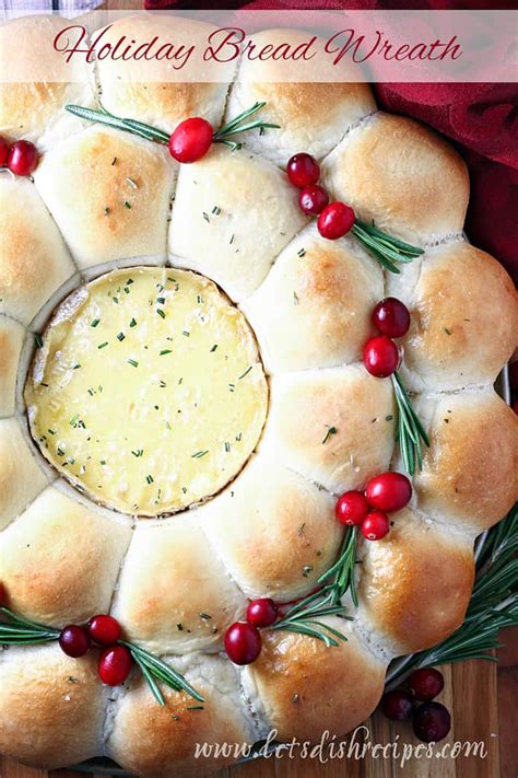 The center of this wreath just begs for your creativity! Holiday Bread Wreath — Let's Dish Recipes