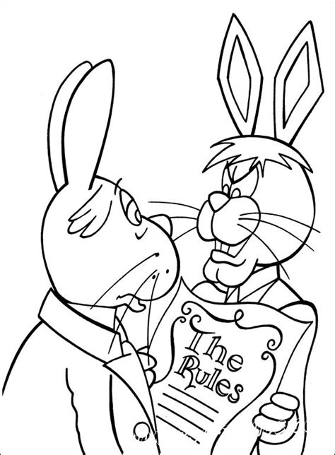 Peter Cottontail Coloring Pages Cartoons For 4 Years Kids