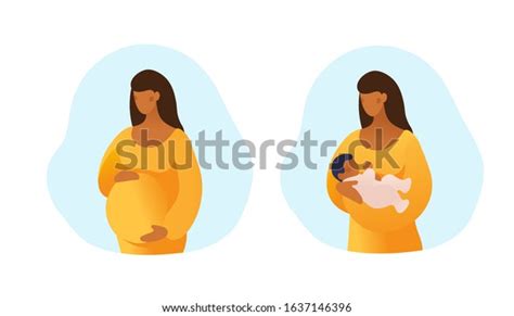 set illustrations about pregnancy motherhood pregnant stock vector royalty free 1637146396