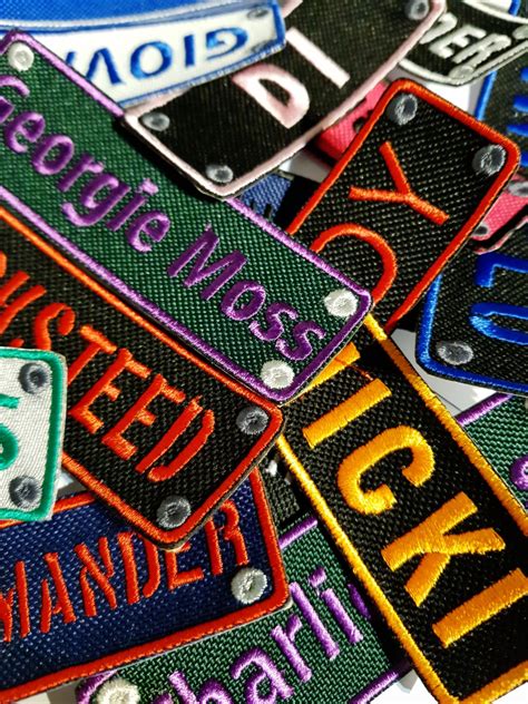 personalized name embroidered patches for jackets iron on badge diy tag customized patches for
