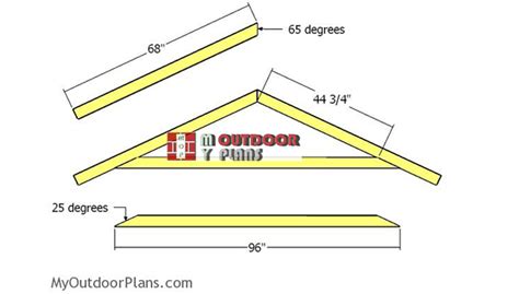 8x10 Gable Shed Roof Plans Myoutdoorplans