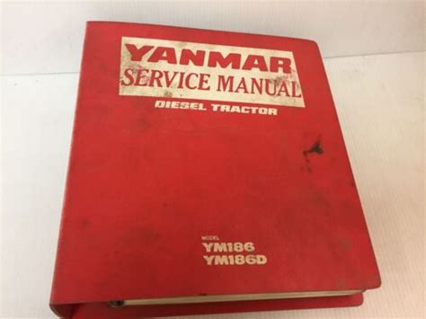 Ym186 Ym186d Yanmar Shop Service Manual Ebay