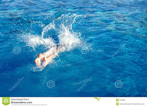 Pool Dive Splash Stock Photo Image Of Ocean Clear Summer 240568