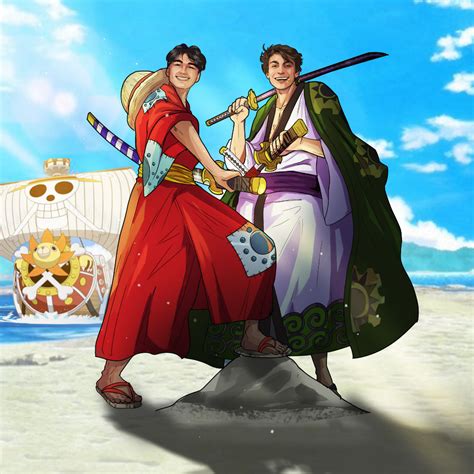 The Swordsman Duo One Piece Custom Drawing