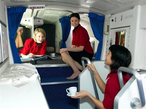 Secret Airplane Compartments Of Flight Attendants In Pictures