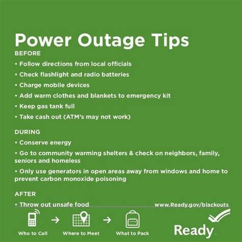 power outages tips to stay safe and stay warm weather