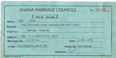 Ghana Marriage Certificate Tutoreorg Master Of Documents