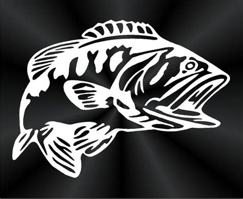 Largemouth Bass Decal Fish Car Truck Wall Window Vinyl Etsy In 2020