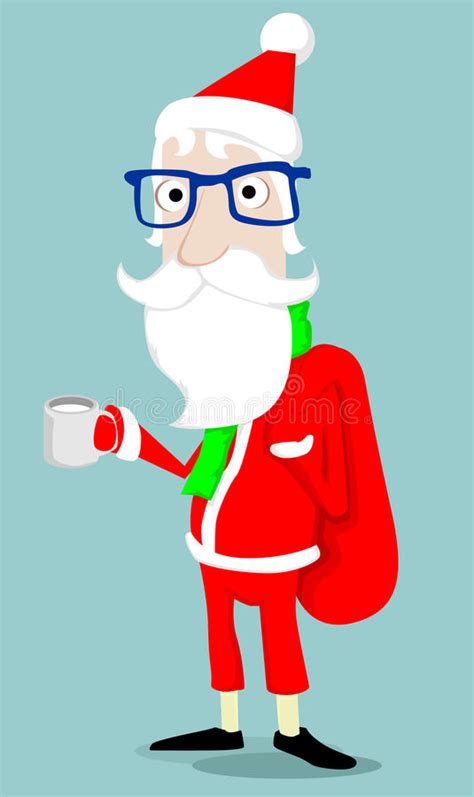 Hipster Santa Claus Stock Vector Illustration Of Cool 35774301