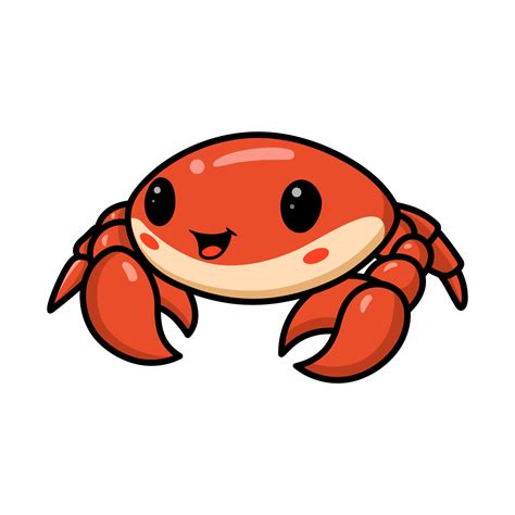 Cute Little Orange Crab Cartoon 12345039 Vector Art At Vecteezy