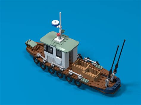 Lego Moc Fishing Boat By Psiborgvip Rebrickable Build With Lego