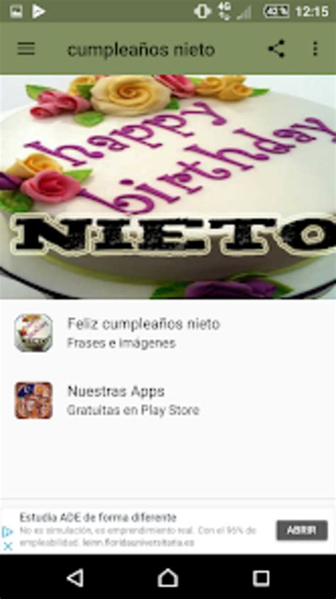 Mi Nieto Del Corazon Feliz Dia لنظام Android تنزيل